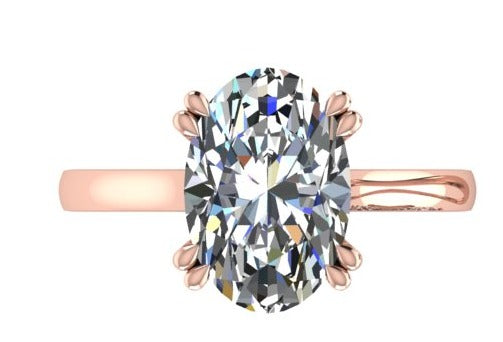 oval ring /טבעת יהלום סוליטר