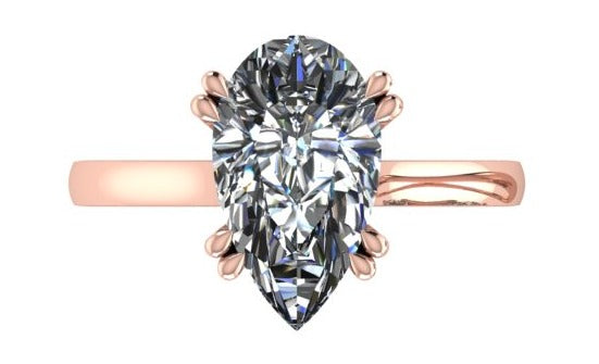 pear ring /טבעת טיפה סוליטר