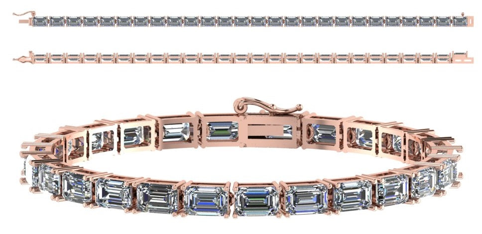 Emerald tennis bracelet/צמיד טניס אמרלד