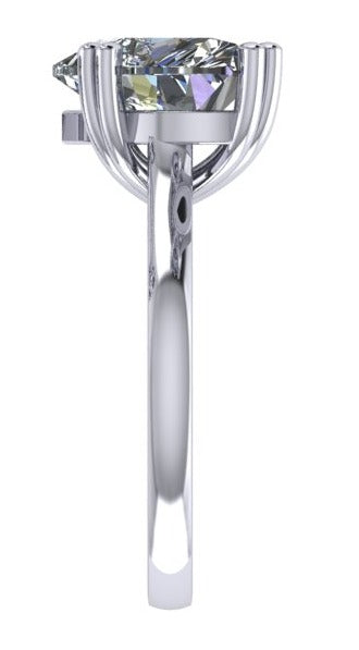 heart ring /טבעת יהלום סוליטר לב