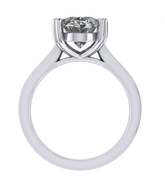 oval ring /טבעת יהלום סוליטר