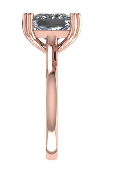 טבעת יהלום פרינסס סוליטר /princess ring