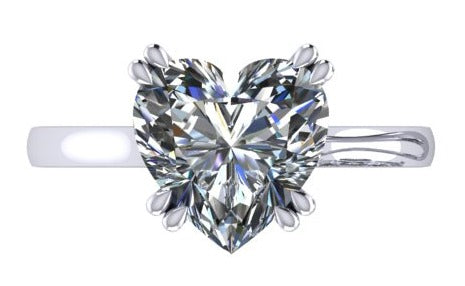 heart ring /טבעת יהלום סוליטר לב