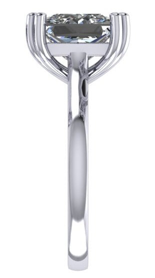 טבעת יהלום פרינסס סוליטר /princess ring