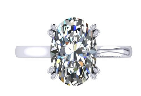 oval ring /טבעת יהלום סוליטר