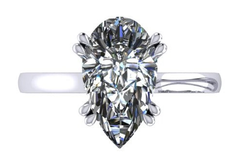 pear ring /טבעת טיפה סוליטר