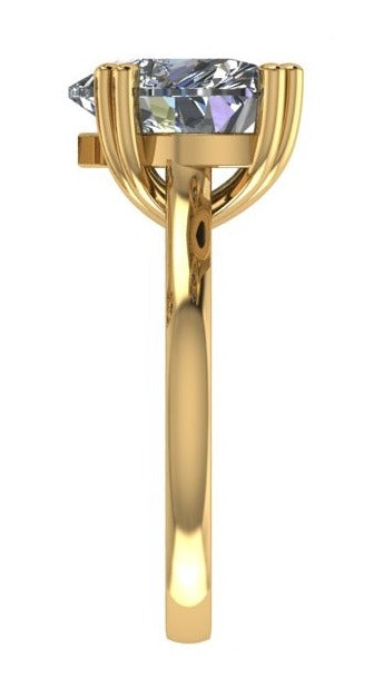 heart ring /טבעת יהלום סוליטר לב