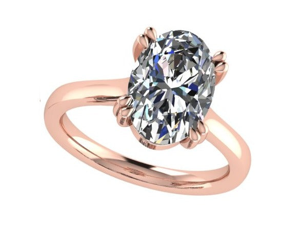 oval ring /טבעת יהלום סוליטר