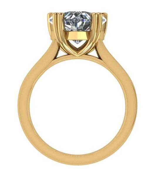 heart ring /טבעת יהלום סוליטר לב