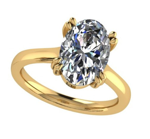 oval ring /טבעת יהלום סוליטר
