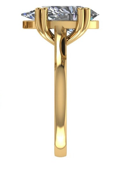 pear ring /טבעת טיפה סוליטר