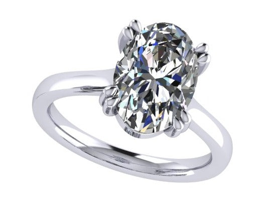 oval ring /טבעת יהלום סוליטר