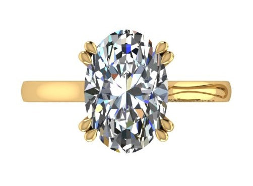 oval ring /טבעת יהלום סוליטר