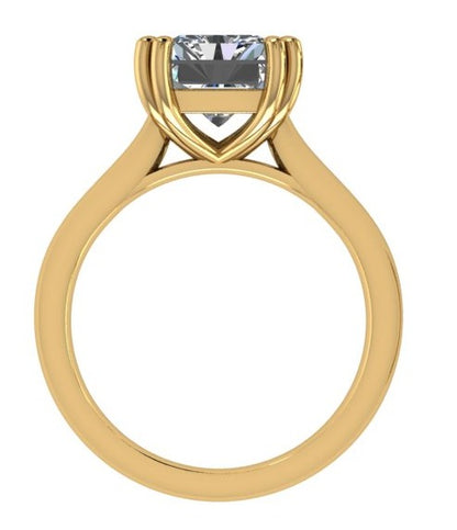טבעת יהלום  אמרלד סוליטר/emerald ring