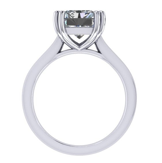 טבעת יהלום  אמרלד סוליטר/emerald ring