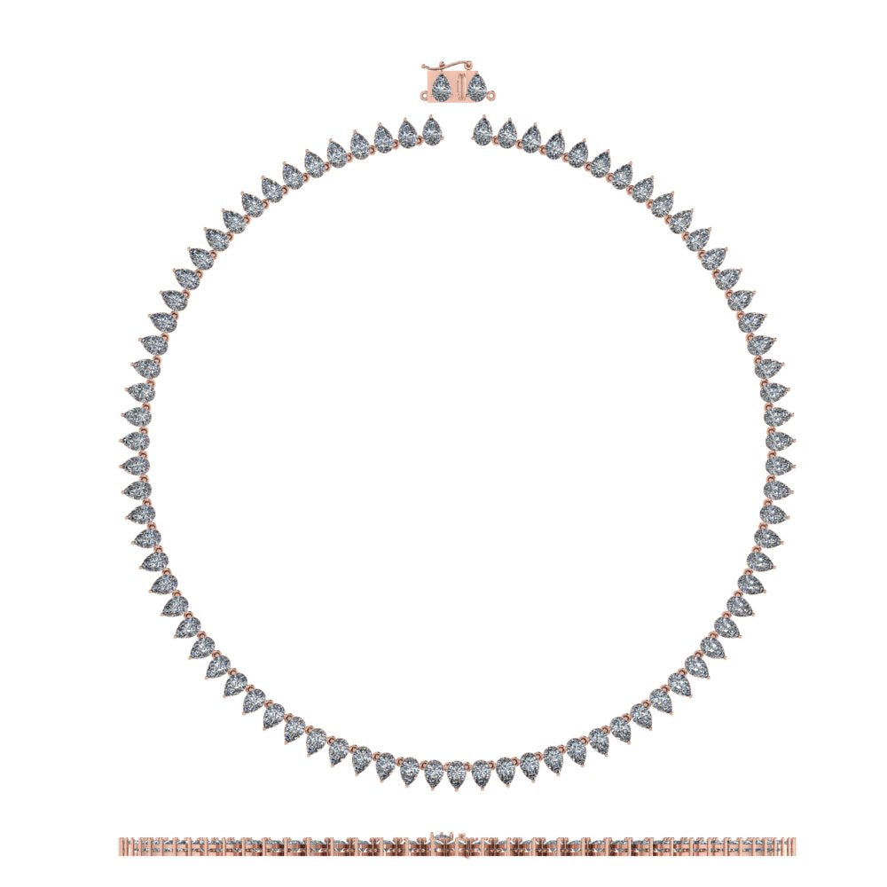 pear Tennis necklace    /שרשרת טניס טיפות (קולייר)