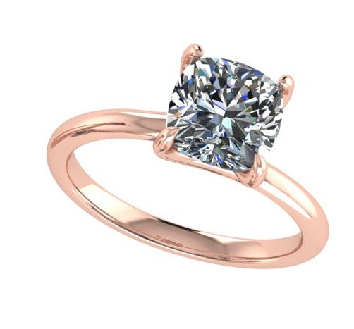 Cushion Diamond Ring/טבעת יהלום סוליטר קושן